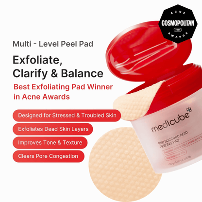 Medicube Red Succinic Acid Peeling Pad (70 Pads) - cosmadic