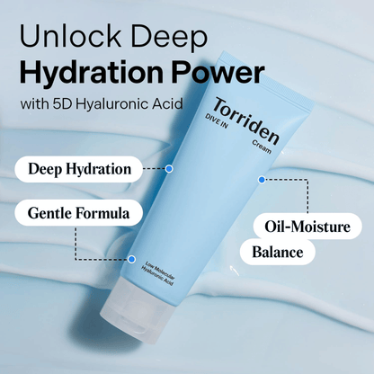 Torriden DIVE-IN Low Molecular Hyaluronic Acid Cream 80ml - cosmadic