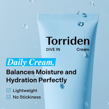 Torriden DIVE-IN Low Molecular Hyaluronic Acid Cream 80ml - cosmadic