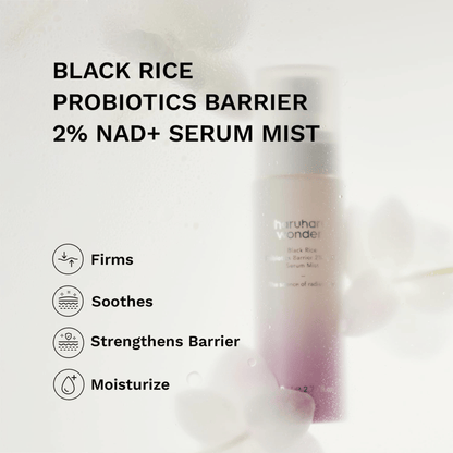 HaruHaru Wonder Black Rice Probiotics Barrier 2% NAD+ Serum Mist 80ml - cosmadic