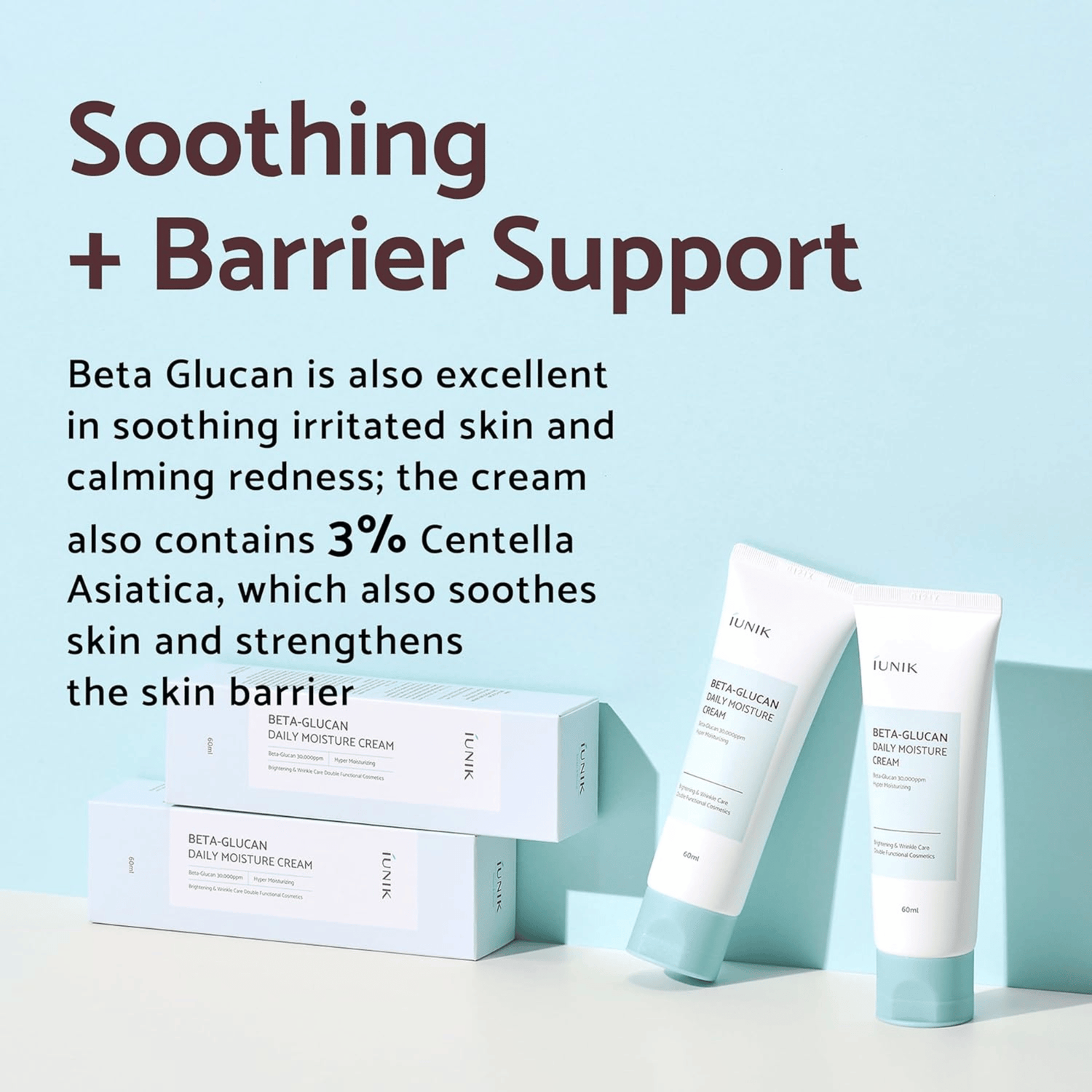 iUNIK Beta-Glucan Daily Moisture Cream 60ml - cosmadic
