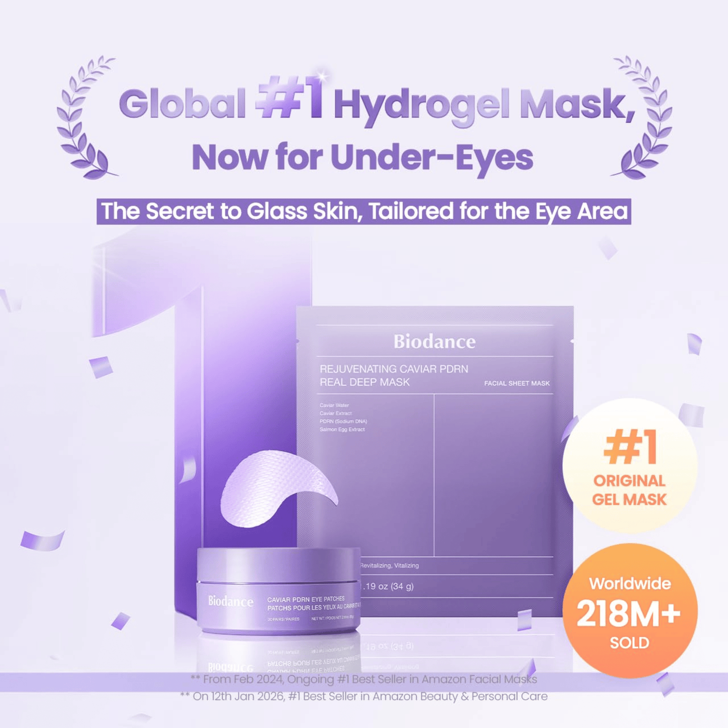 Biodance Caviar PDRN Eye Patches 30 Stk - cosmadic
