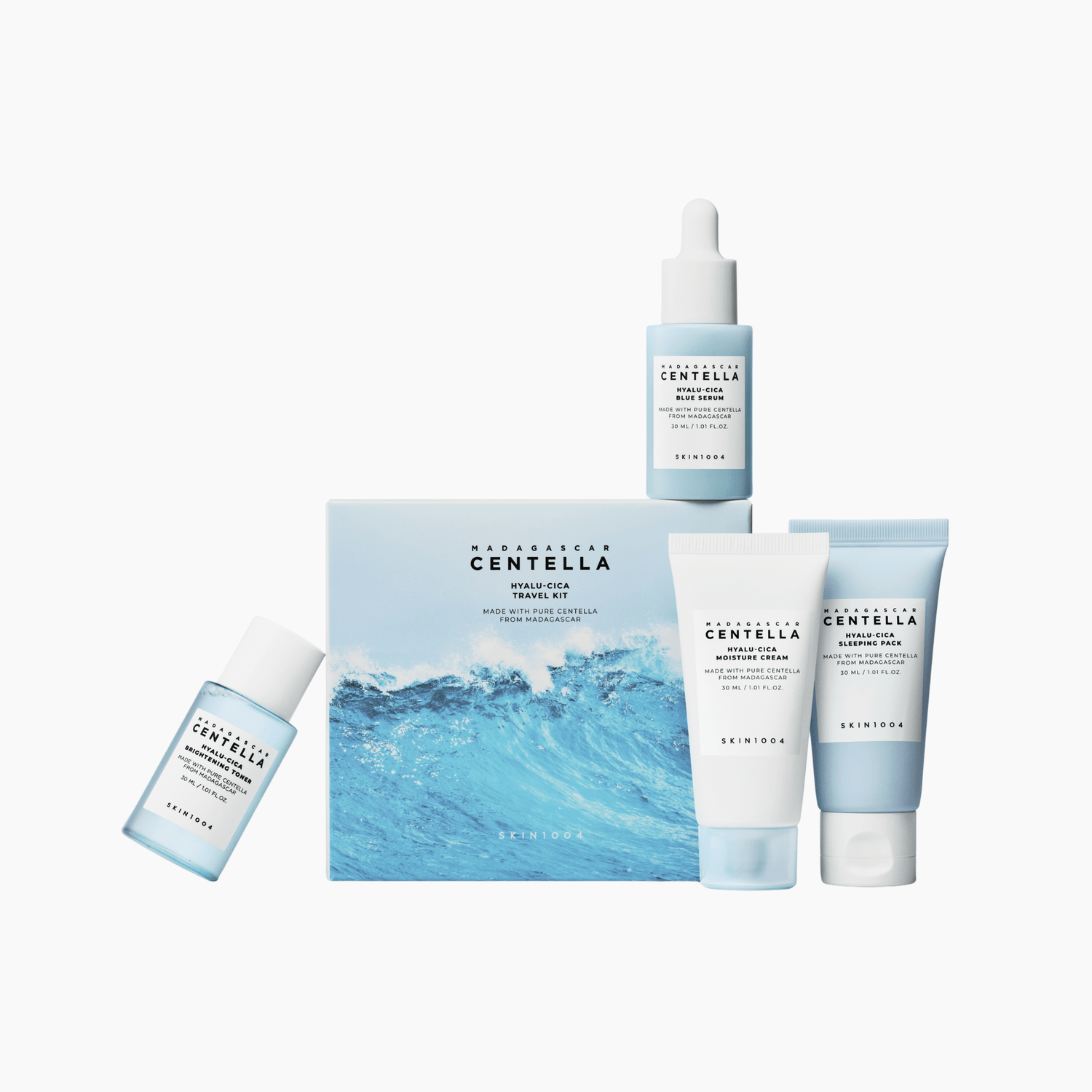 Skin1004 Madagascar Hyalu Cica Travel Kit - cosmadic