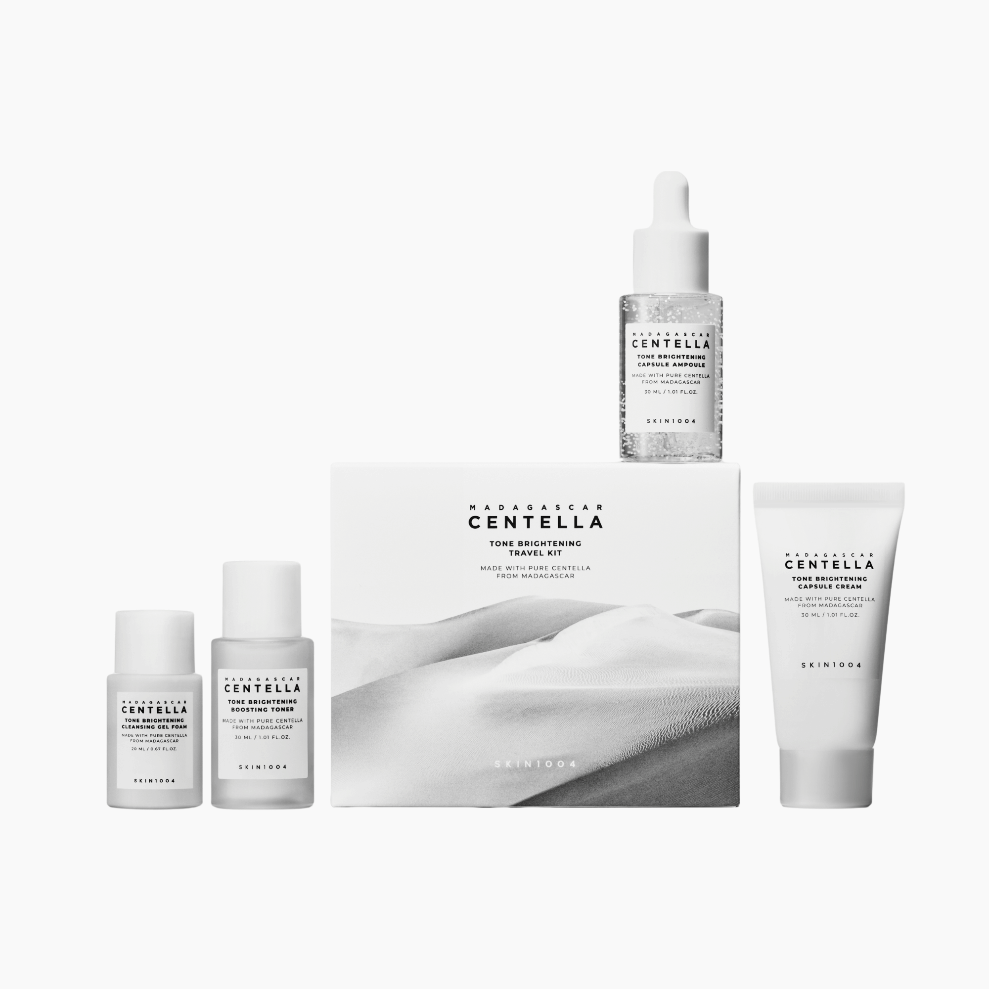 Skin1004 Madagascar Centella Tone Brightening Travel Kit - cosmadic