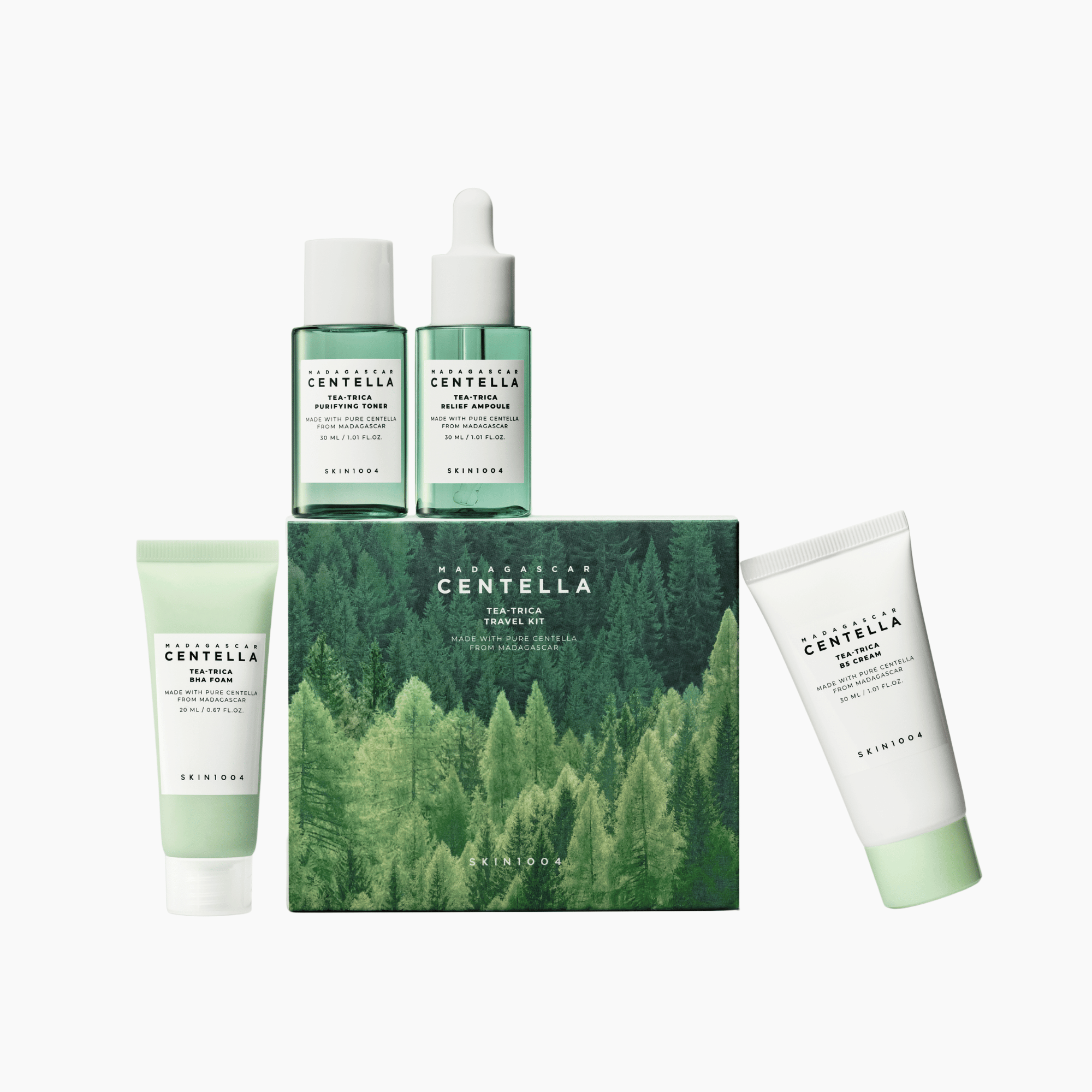 Skin1004 Madagascar Centella Tea-Trica Travel Kit - cosmadic