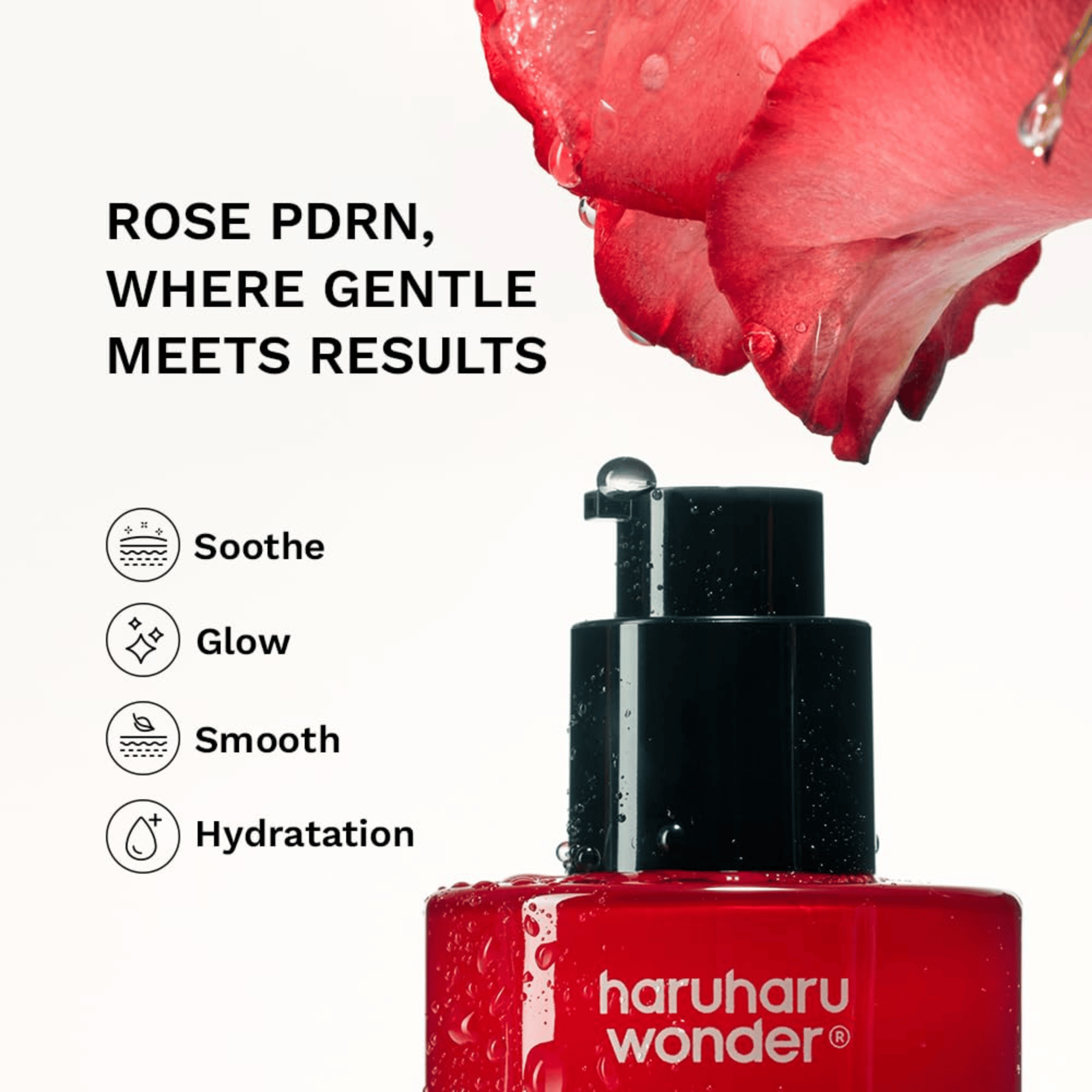 HaruHaru Wonder Rose PDRN Soothing Serum 30ml - cosmadic