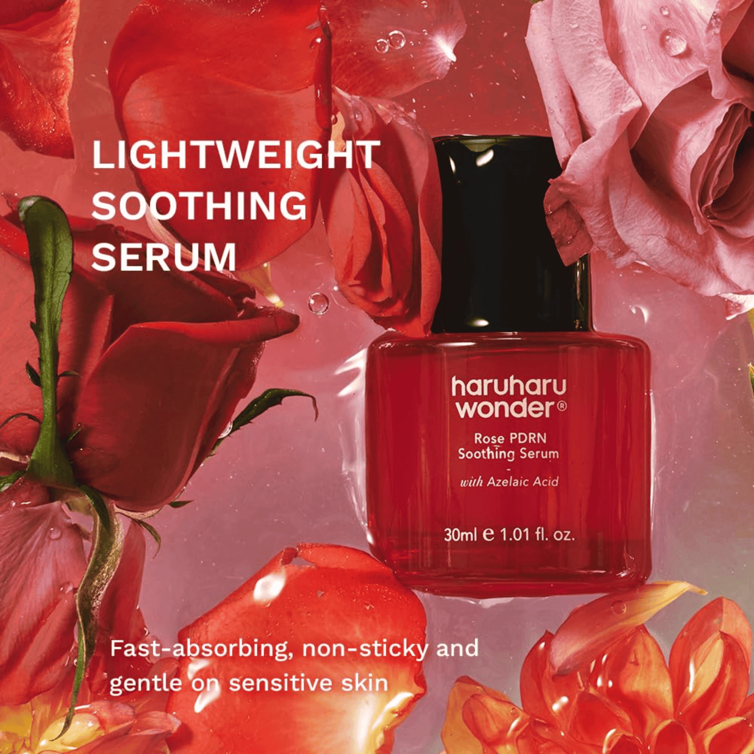 HaruHaru Wonder Rose PDRN Soothing Serum 30ml - cosmadic