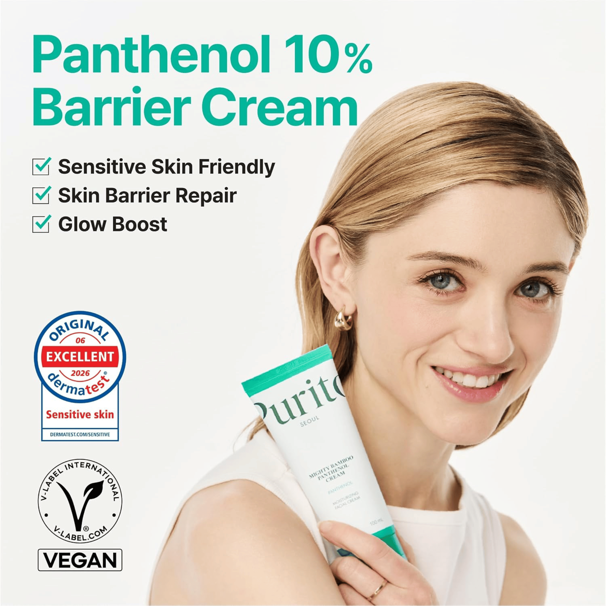 Purito Seoul Mighty Bamboo Panthenol Cream 100ml - cosmadic
