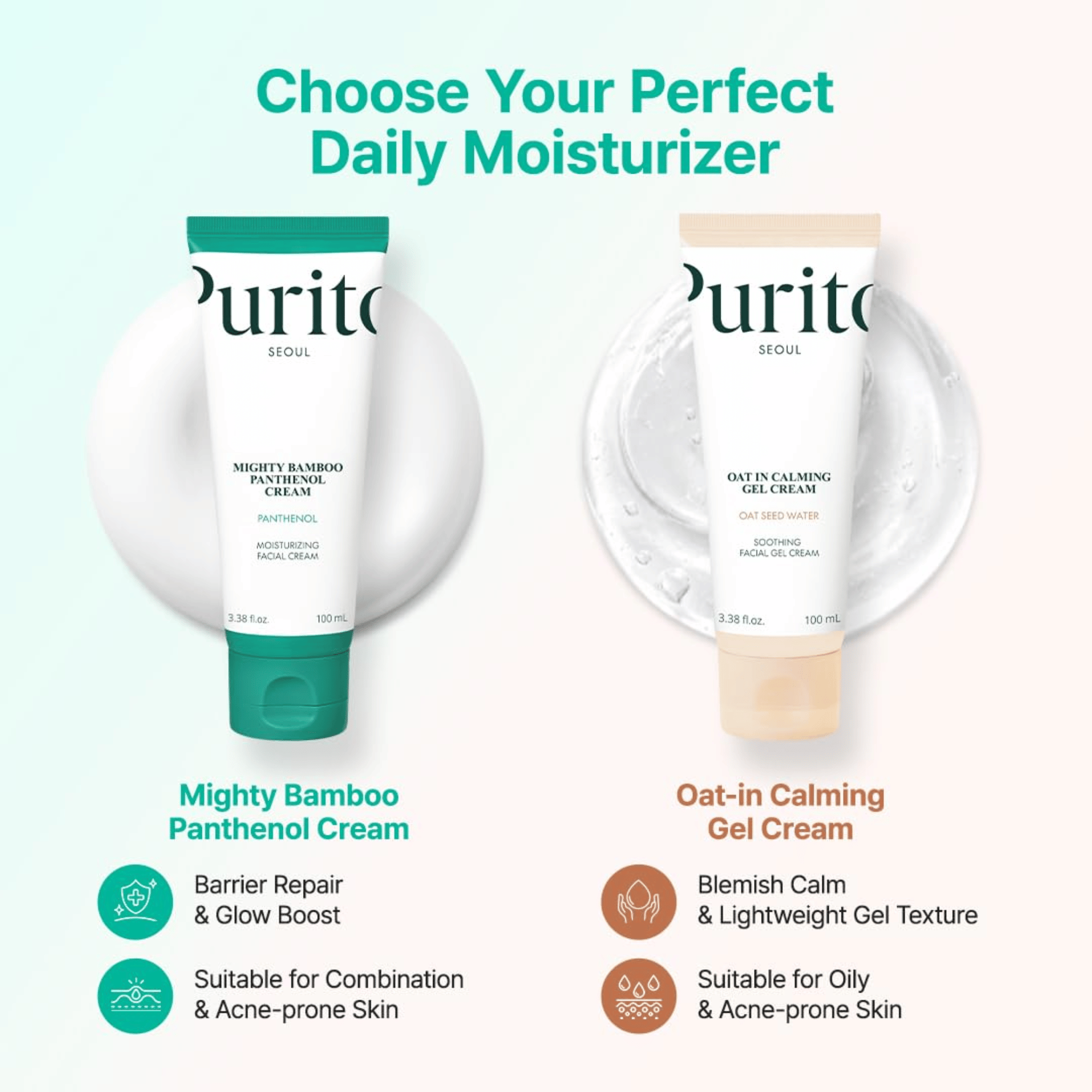 Purito Seoul Mighty Bamboo Panthenol Cream 100ml - cosmadic