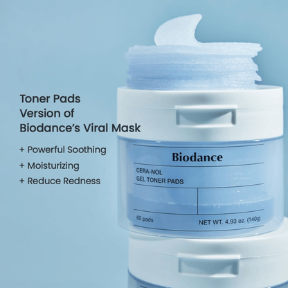Biodance Cera-nol Gel Toner Pads 60 Pads - cosmadic