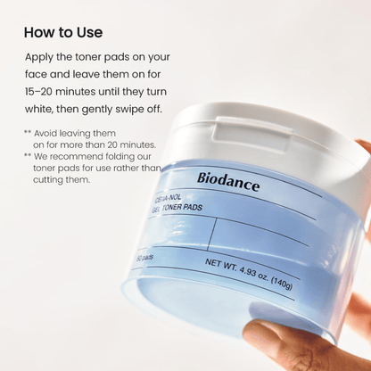 Biodance Cera-nol Gel Toner Pads 60 Pads - cosmadic