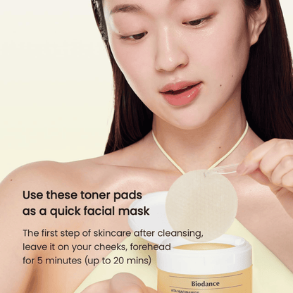 Biodance Vita Niacinamide Gel Toner Pad 60 Pads - cosmadic