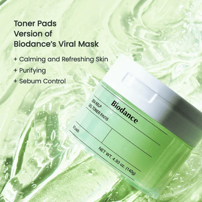 Biodance Sea Kelp Gel Toner Pads 60 Pads - cosmadic