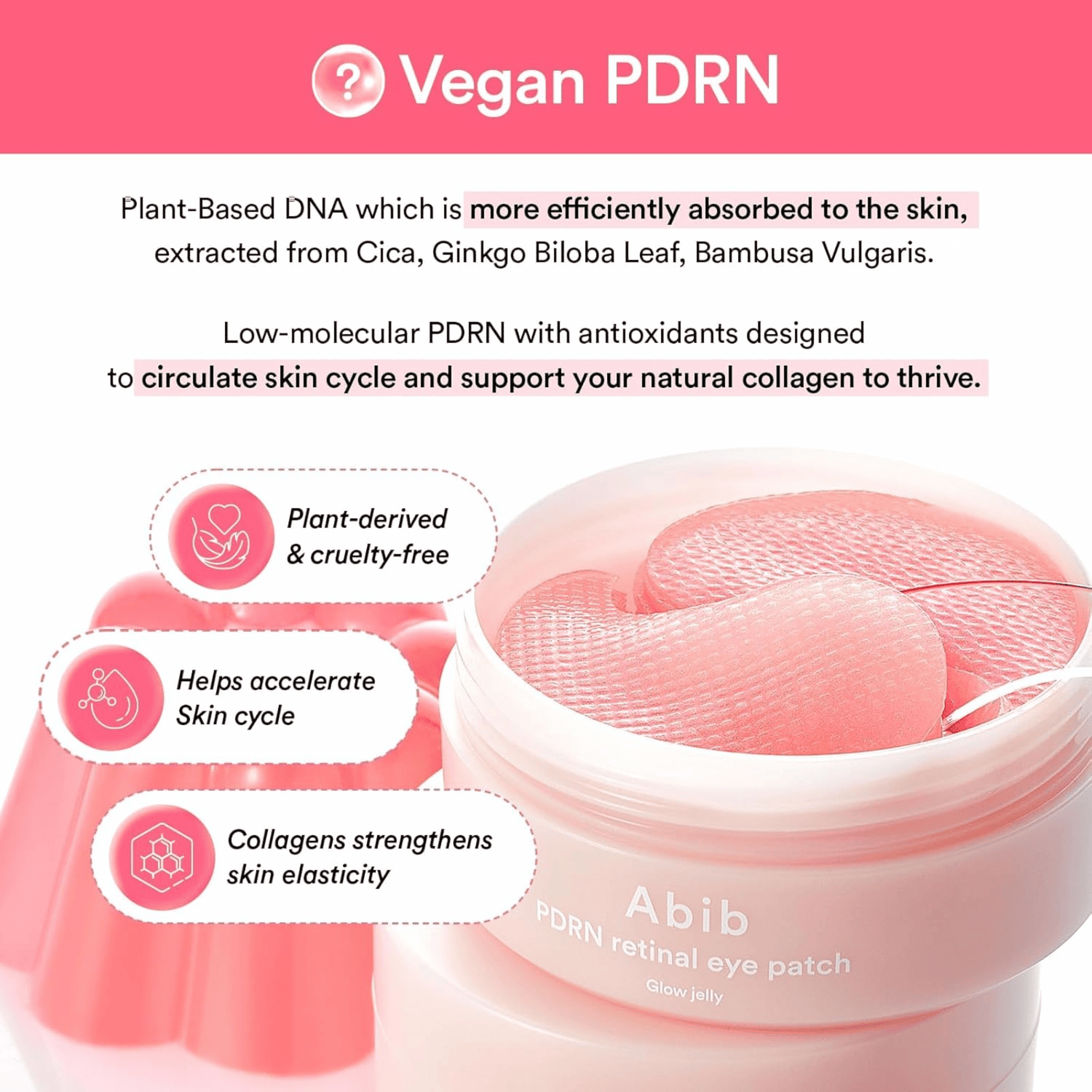 Abib PDRN Retinal Eye Patch Glow Jelly 60 Stk - cosmadic