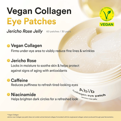 Abib Collagen Eye Patch Jericho Rose Jelly 60Stk - cosmadic