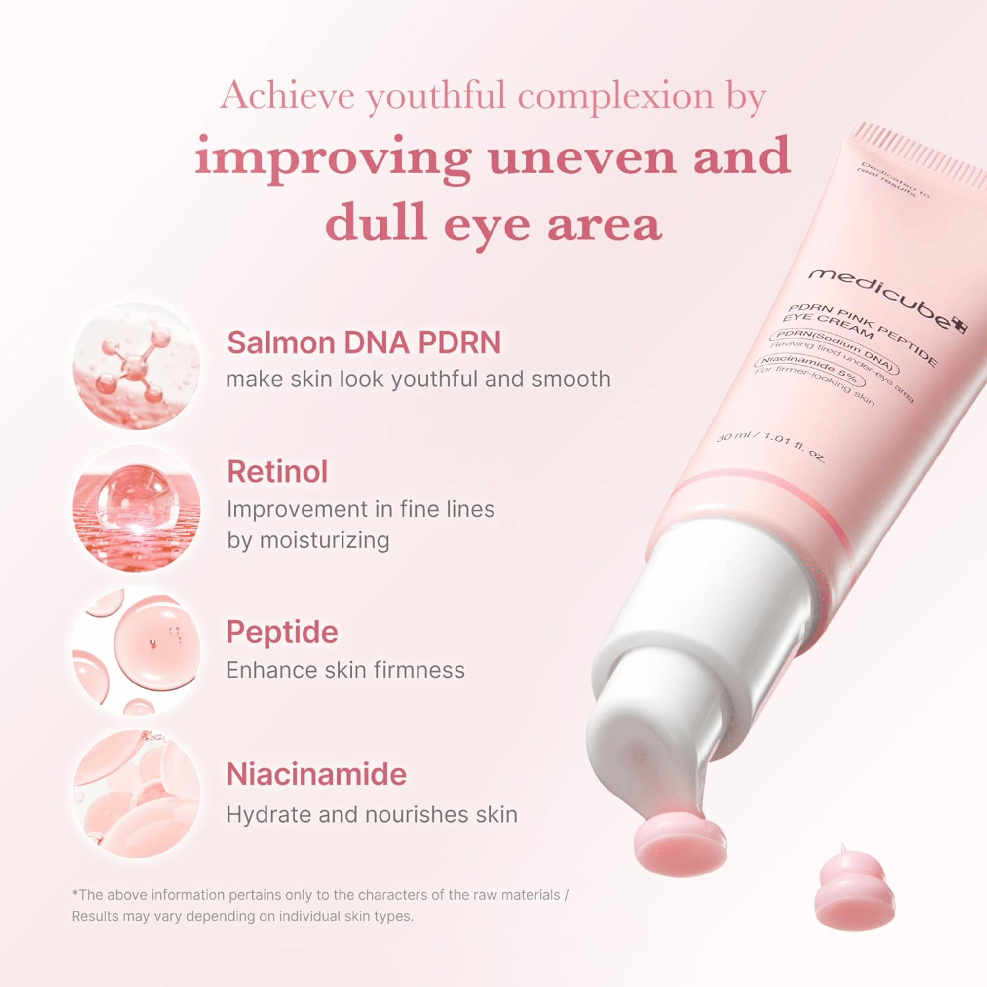 Medicube PDRN Pink Peptide Eye Cream 30ml - cosmadic