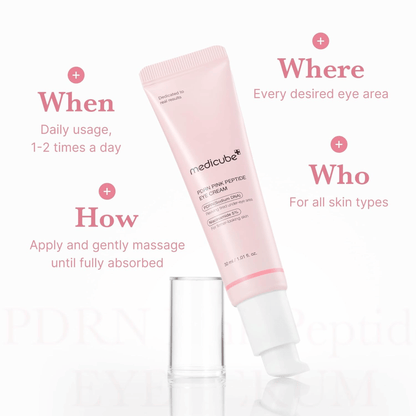 Medicube PDRN Pink Peptide Eye Cream 30ml - cosmadic