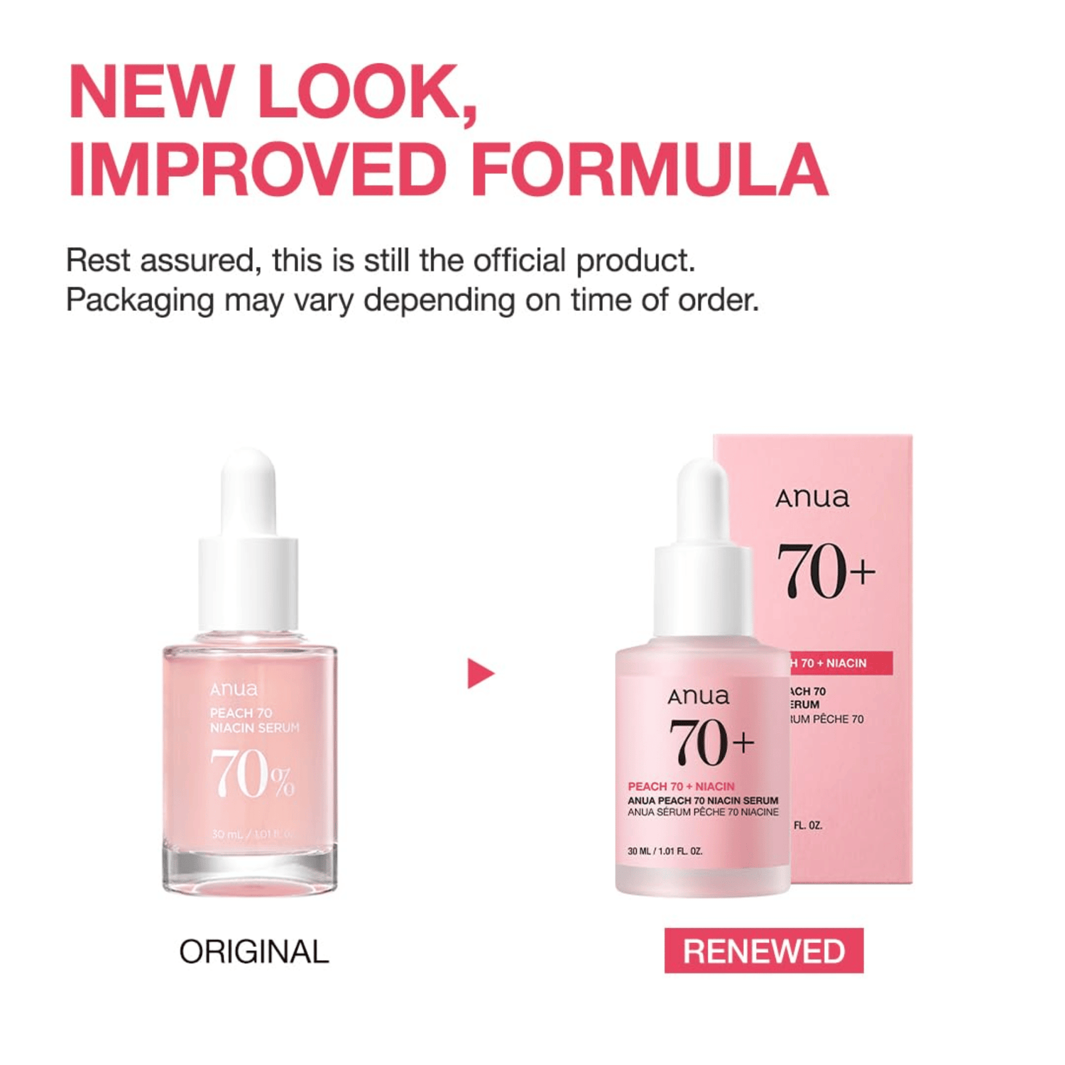 Anua Peach 70% Niacin Serum 30ml - cosmadic