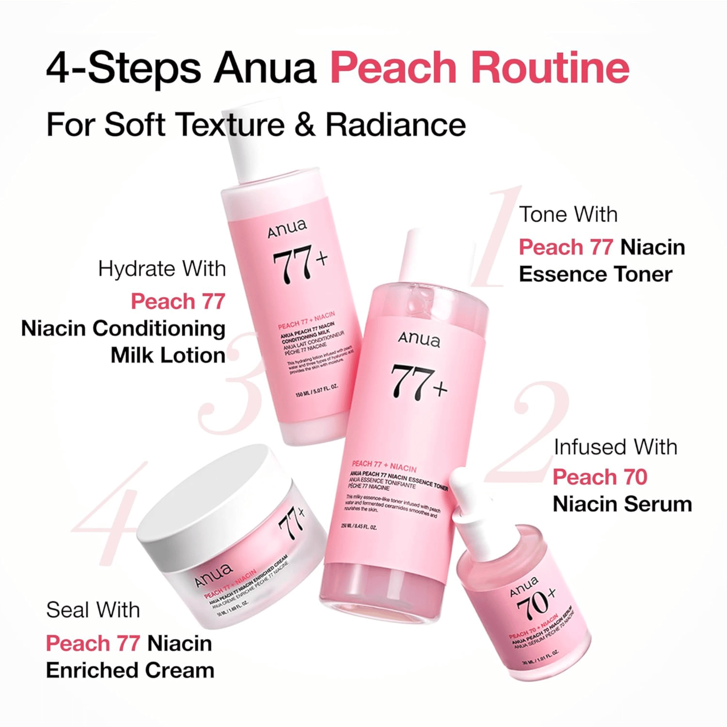 Anua Peach 70% Niacin Serum 30ml - cosmadic