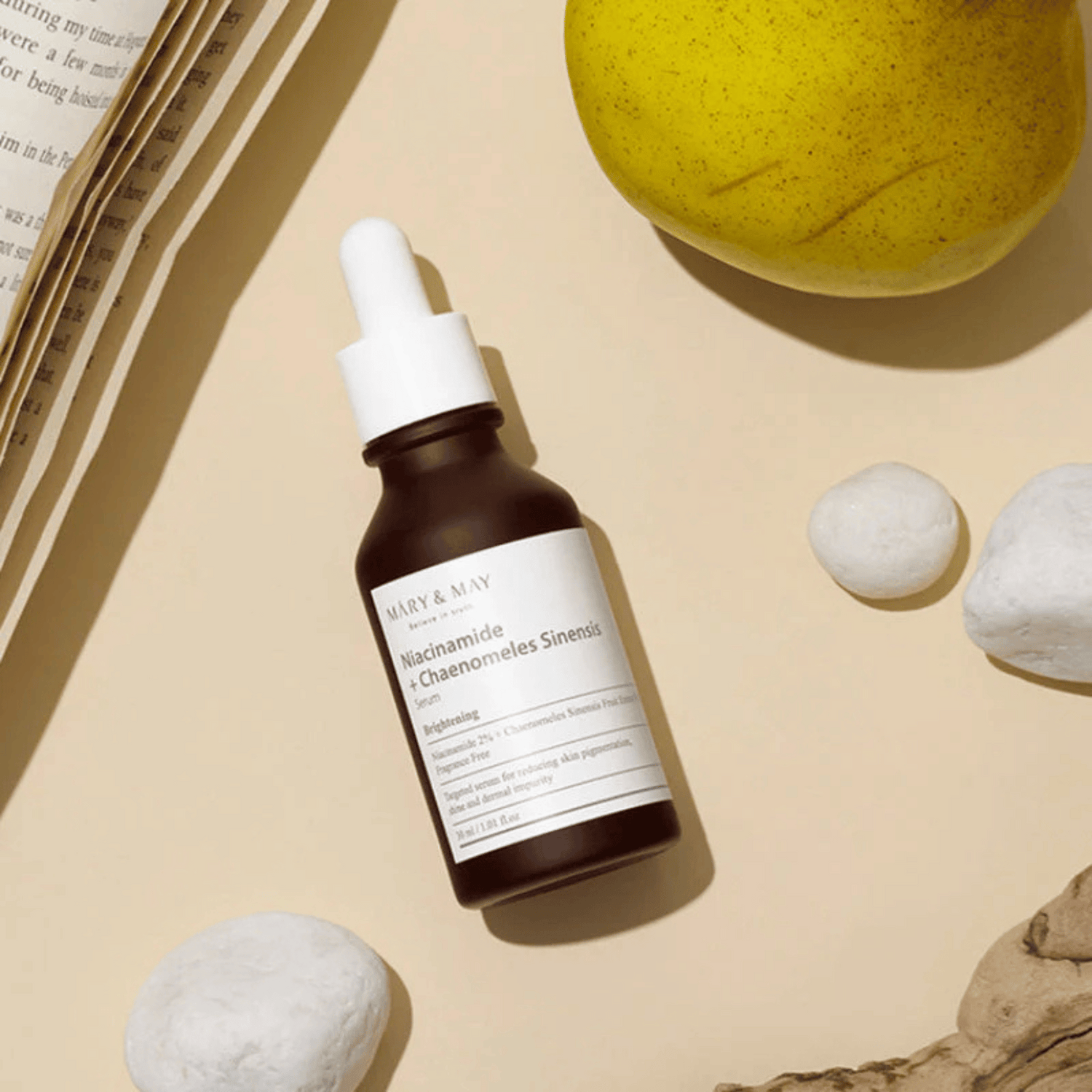 MARY &amp; MAY Niacinamide + Chaenomeles Sinensis Serum 30ml - cosmadic