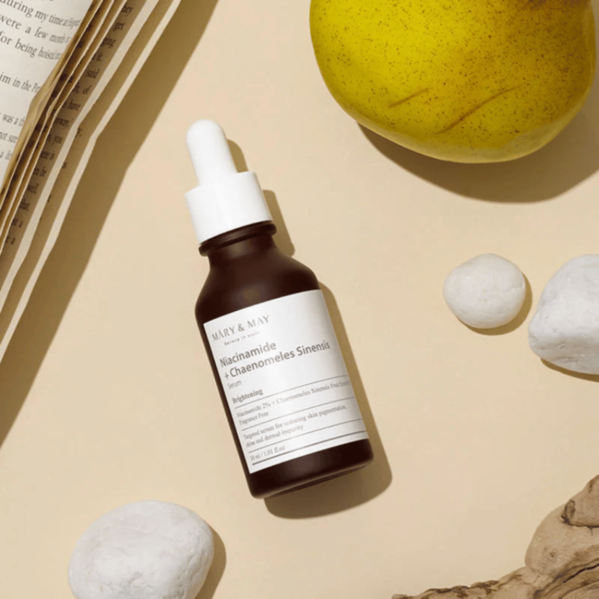 MARY &amp; MAY Niacinamide + Chaenomeles Sinensis Serum 30ml - cosmadic