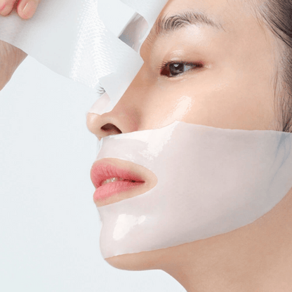 Anwendung der Abib Collagen Gel Mask – feuchtigkeitsspendende Gel-Tuchmaske für mehr Glow und Hautpflege