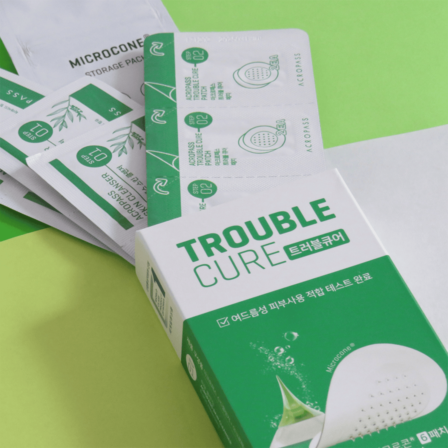 Acropass Trouble Cure Set mit Patches und Cleanser – effektive 2-Schritte-Lösung aus der koreanischen Hautpflege