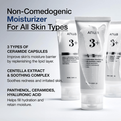 Anua 3 Ceramide Panthenol Moisture Barrier Cream 100ml - cosmadic
