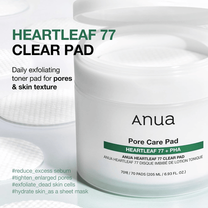 Anua Heartleaf 77 Clear Pad 70 Pads - cosmadic
