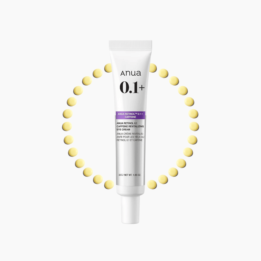 Anua Retinol 0.1+ Caffeine Revitalizing Eye Cream 30g - cosmadic