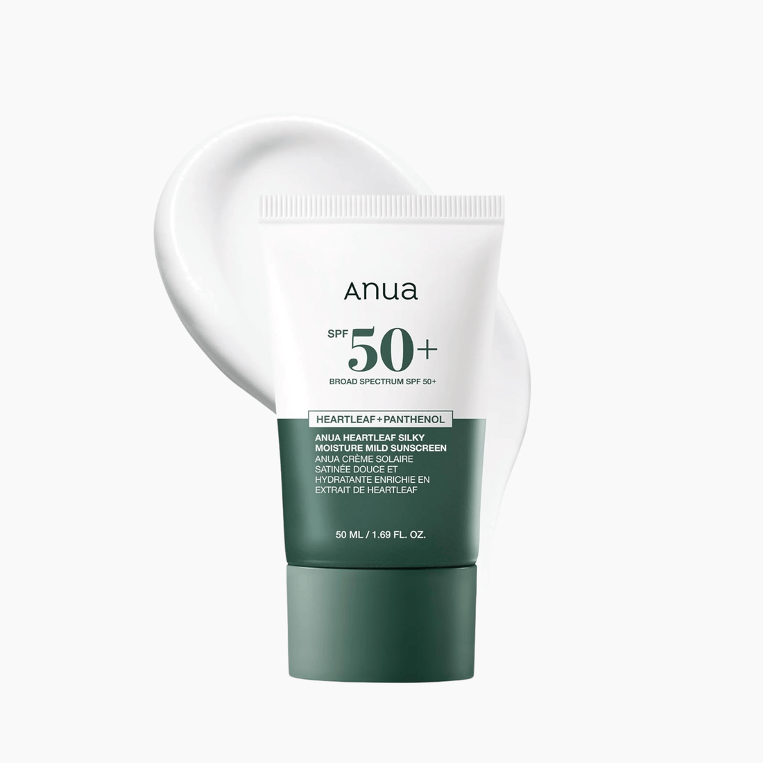 Anua Heartleaf Silky Moisture Sun Cream SPF50+ PA++++ 50ml - cosmadic