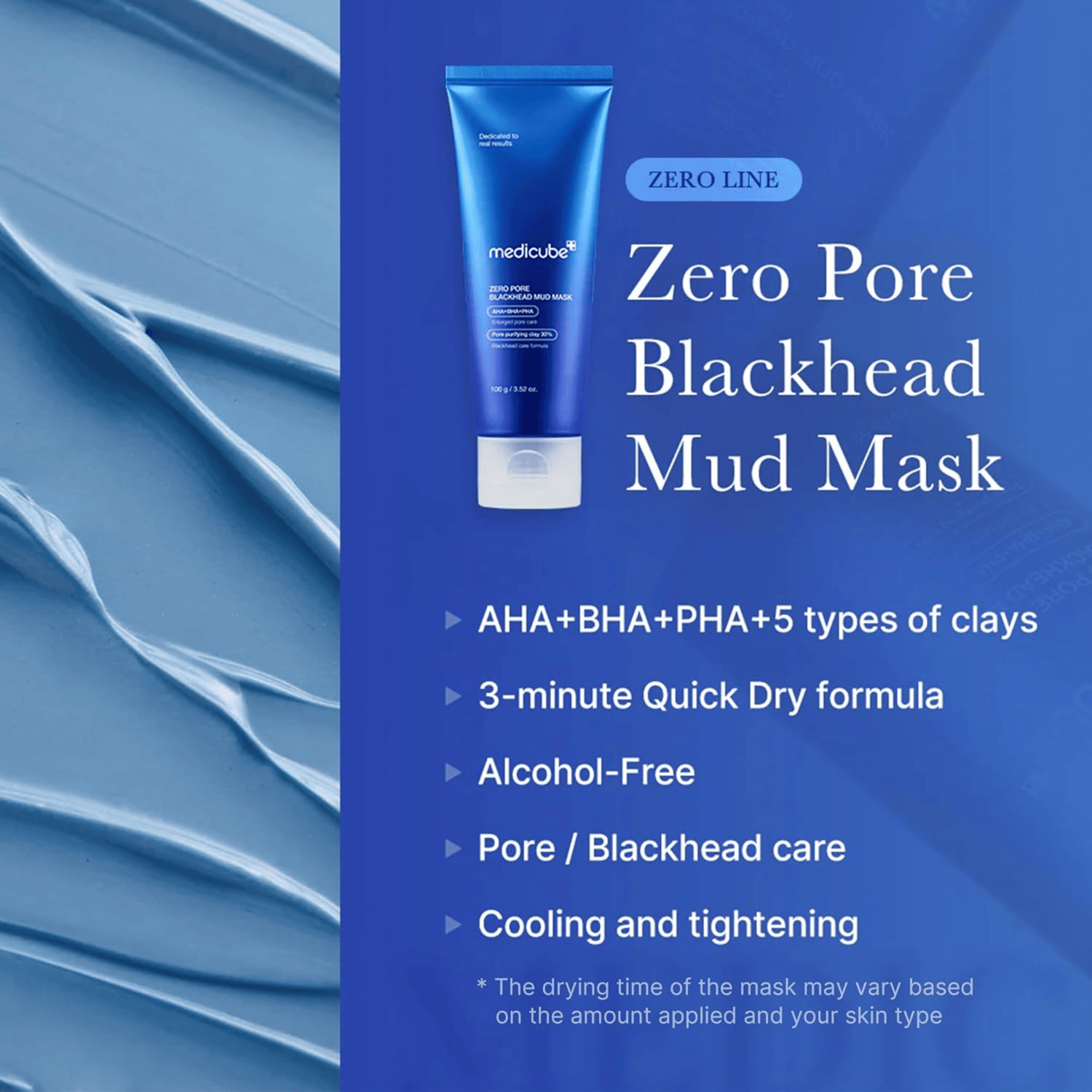 Medicube Zero Pore Blackhead Mud Mask 100g - cosmadic