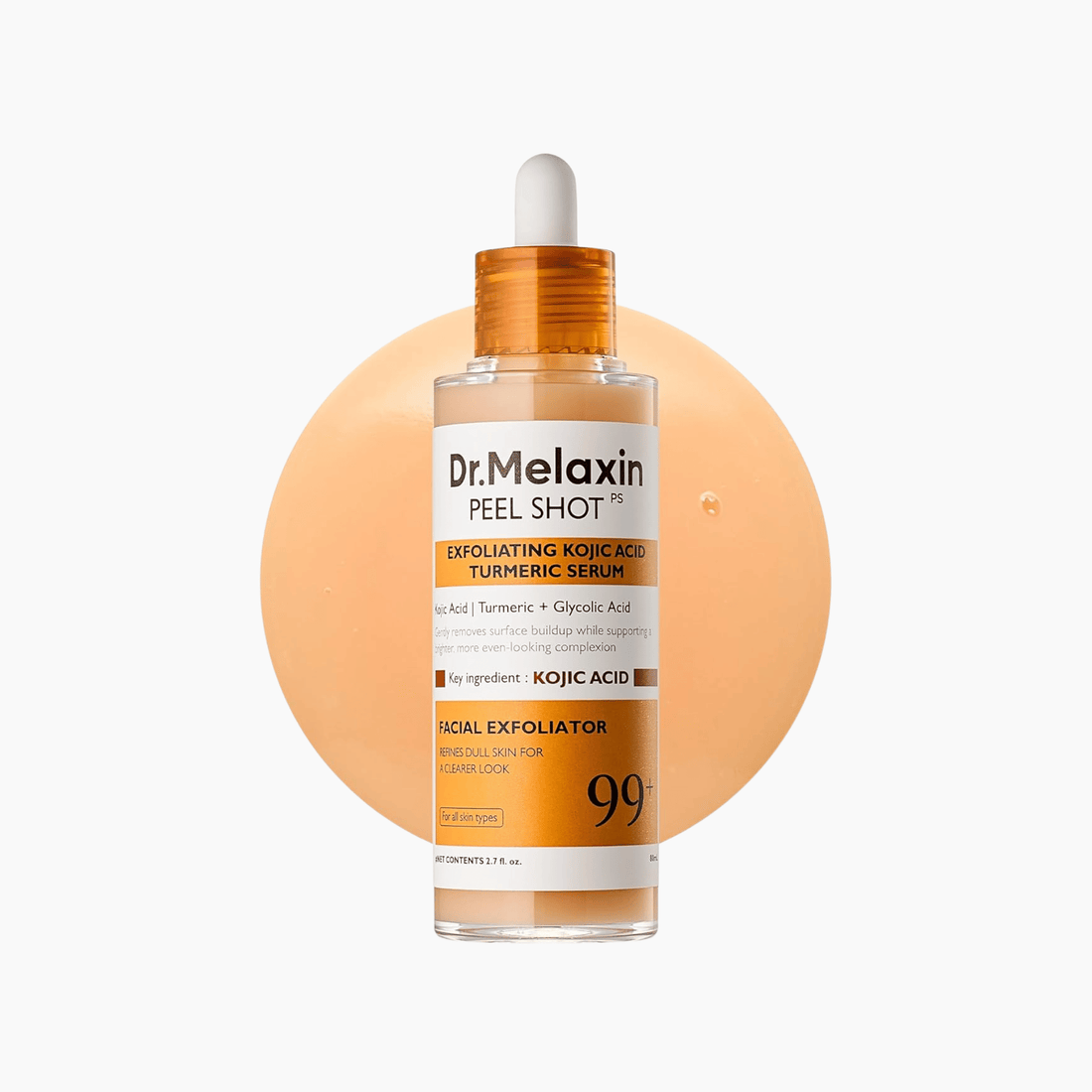 Dr.Melaxin Peel Shot Exfoliating Kojic Acid Turmeric Serum 80ml - cosmadic