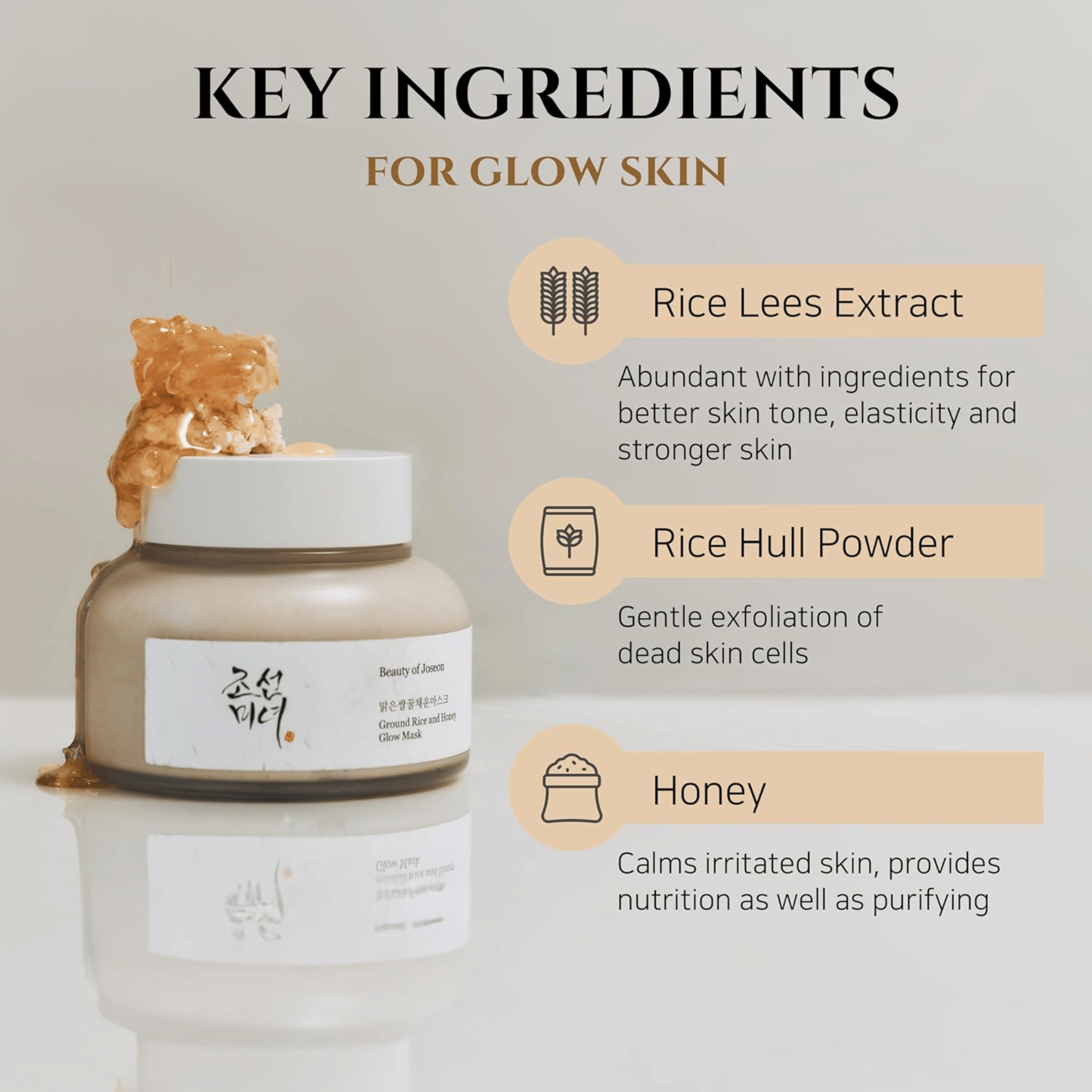 Beauty of Joseon Ground Rice and Honey Glow Mask 150ml - cosmadic