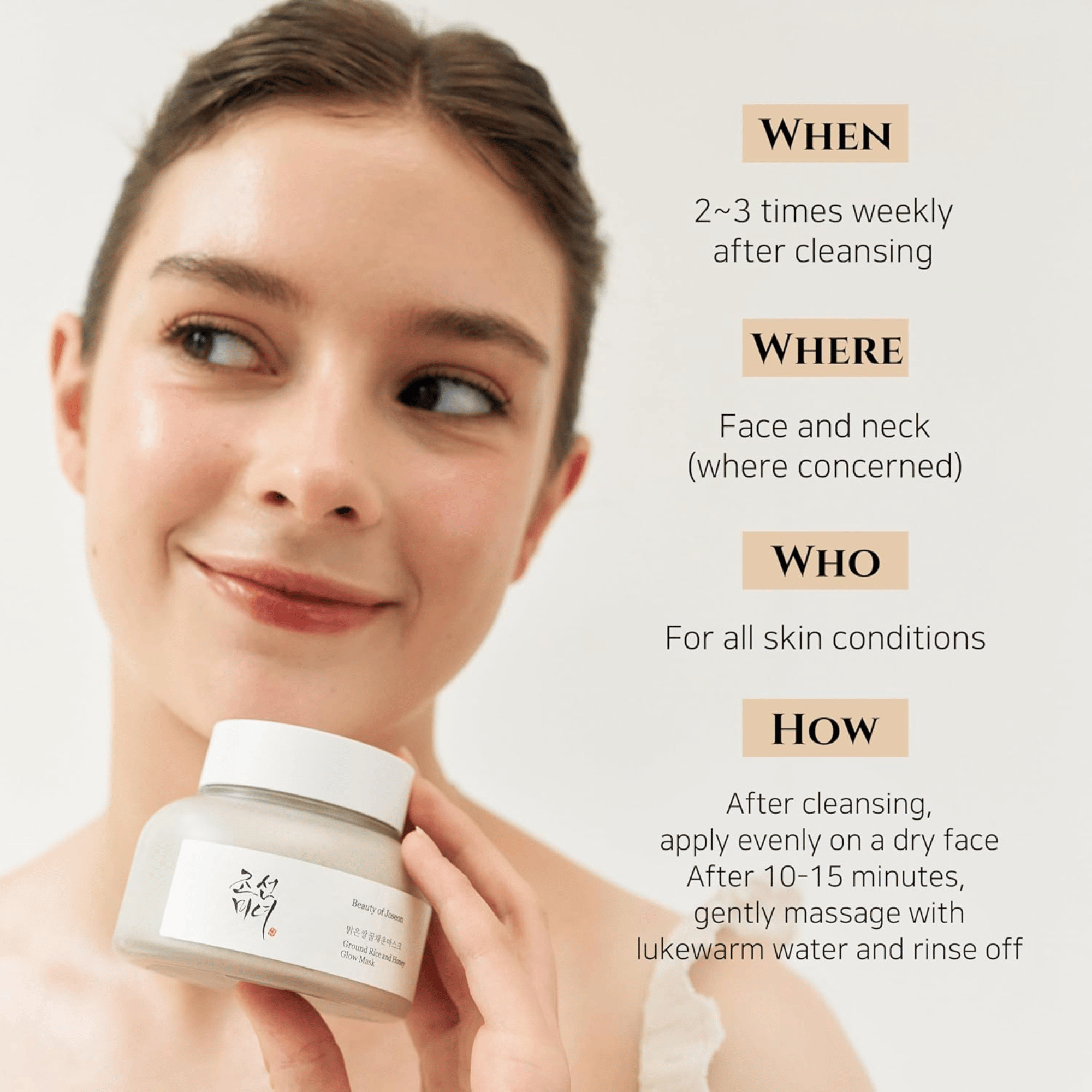 Beauty of Joseon Ground Rice and Honey Glow Mask 150ml - cosmadic