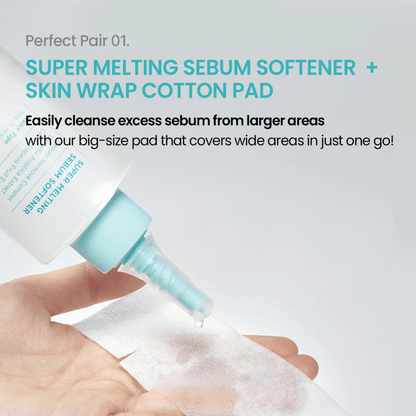 ilso Super Melting Sebum Softener 150ml + Cotton Pad 40 pcs - cosmadic