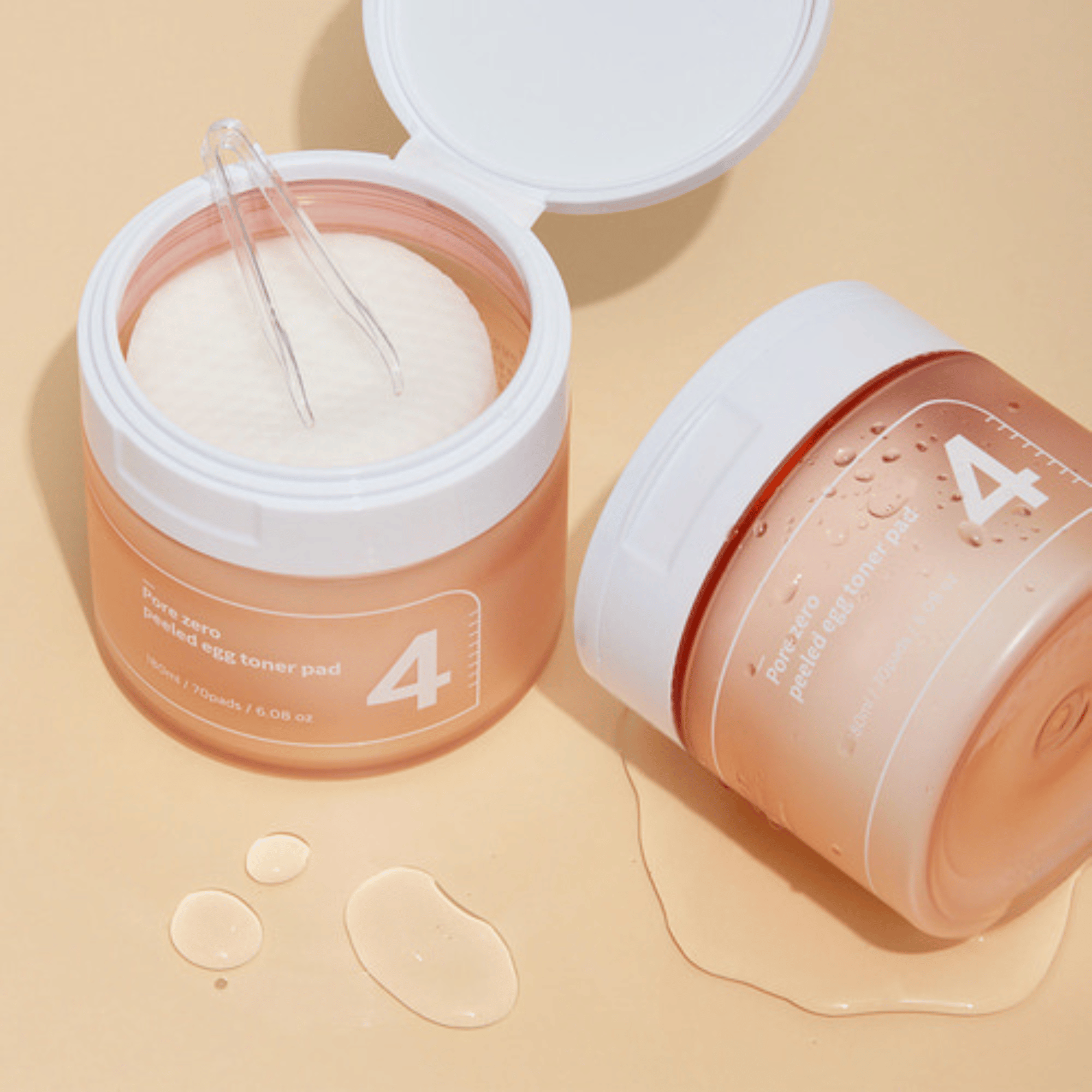 Numbuzin No.4 Pore Zero Peeled Egg Toner Pad 70Stk - cosmadic