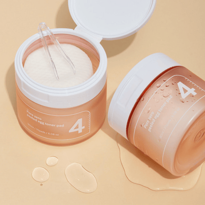 Numbuzin No.4 Pore Zero Peeled Egg Toner Pad 70Stk - cosmadic