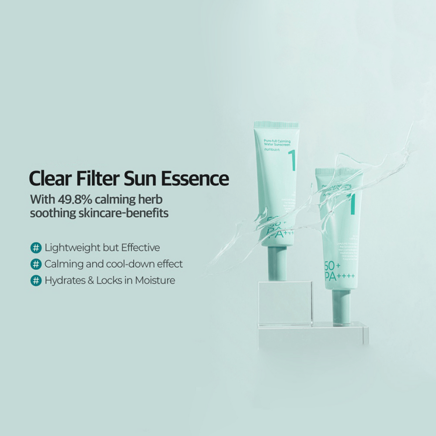 Numbuzin No1. Clear Filter Sun Essence SPF50+ PA++++ - cosmadic
