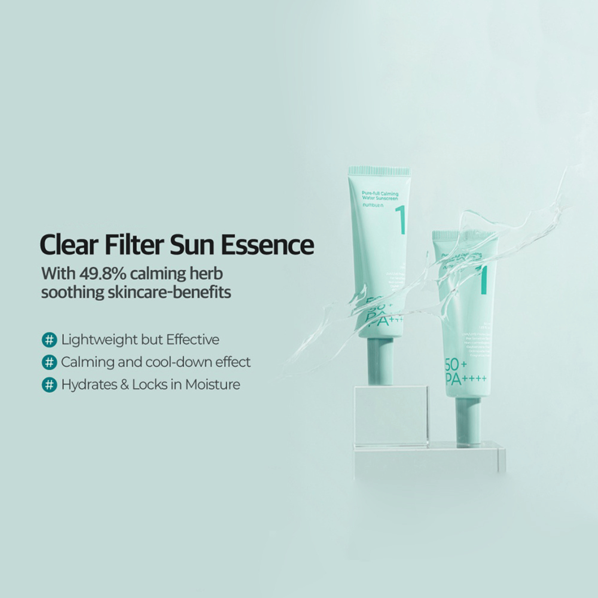 Numbuzin No1. Clear Filter Sun Essence SPF50+ PA++++ - cosmadic