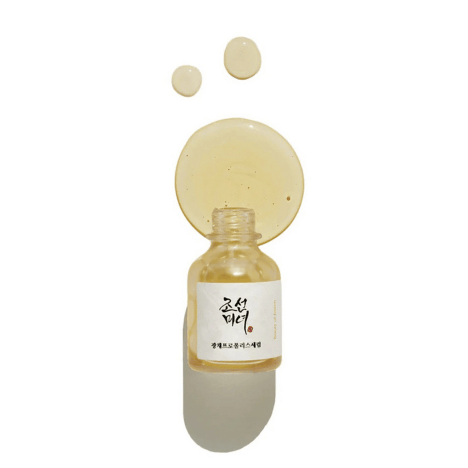 Beauty of Joseon Glow Serum Propolis + Niacinamide 30ml mit goldgelber Textur auf weißem Hintergrund.