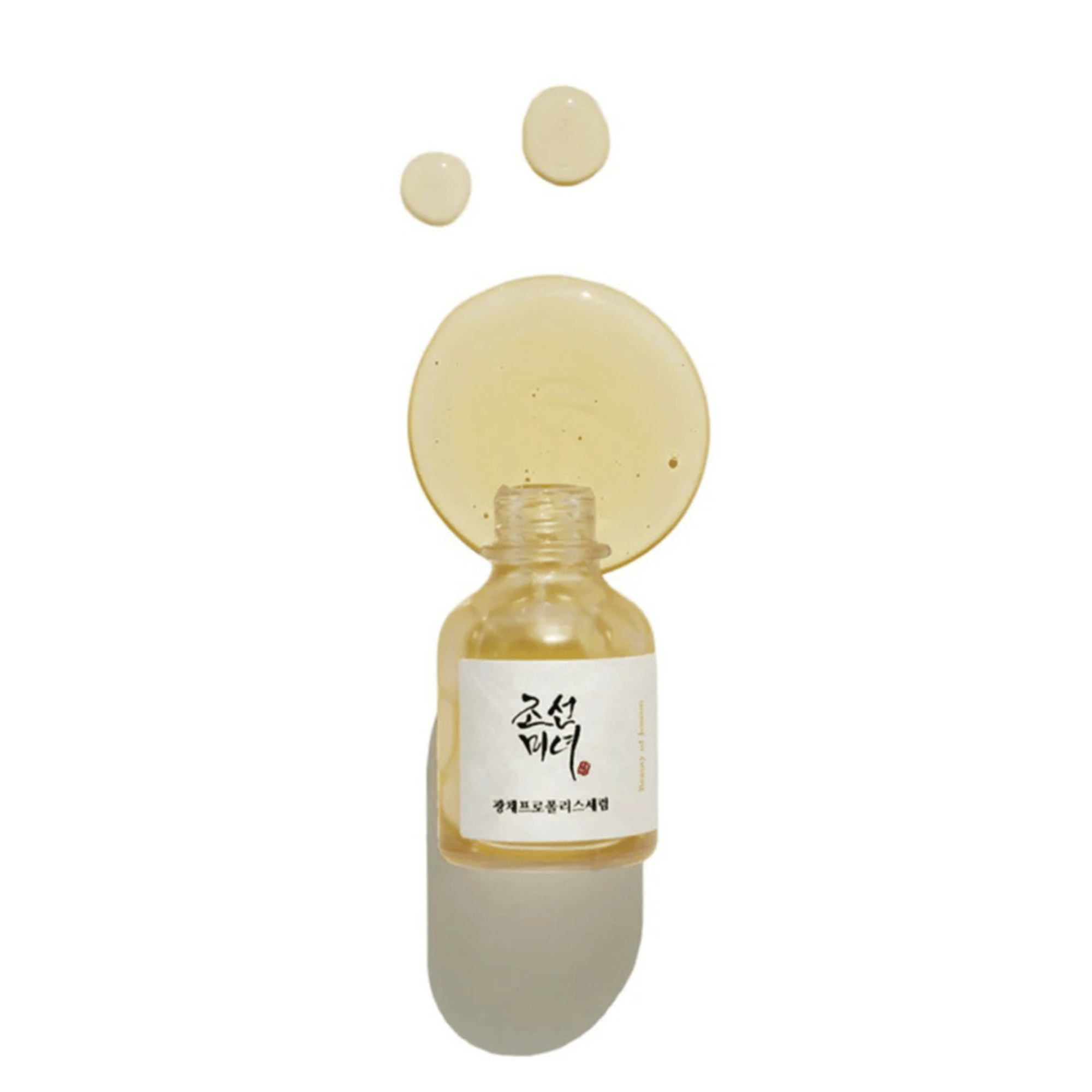 Beauty of Joseon Glow Serum Propolis + Niacinamide 30ml mit goldgelber Textur auf weißem Hintergrund.
