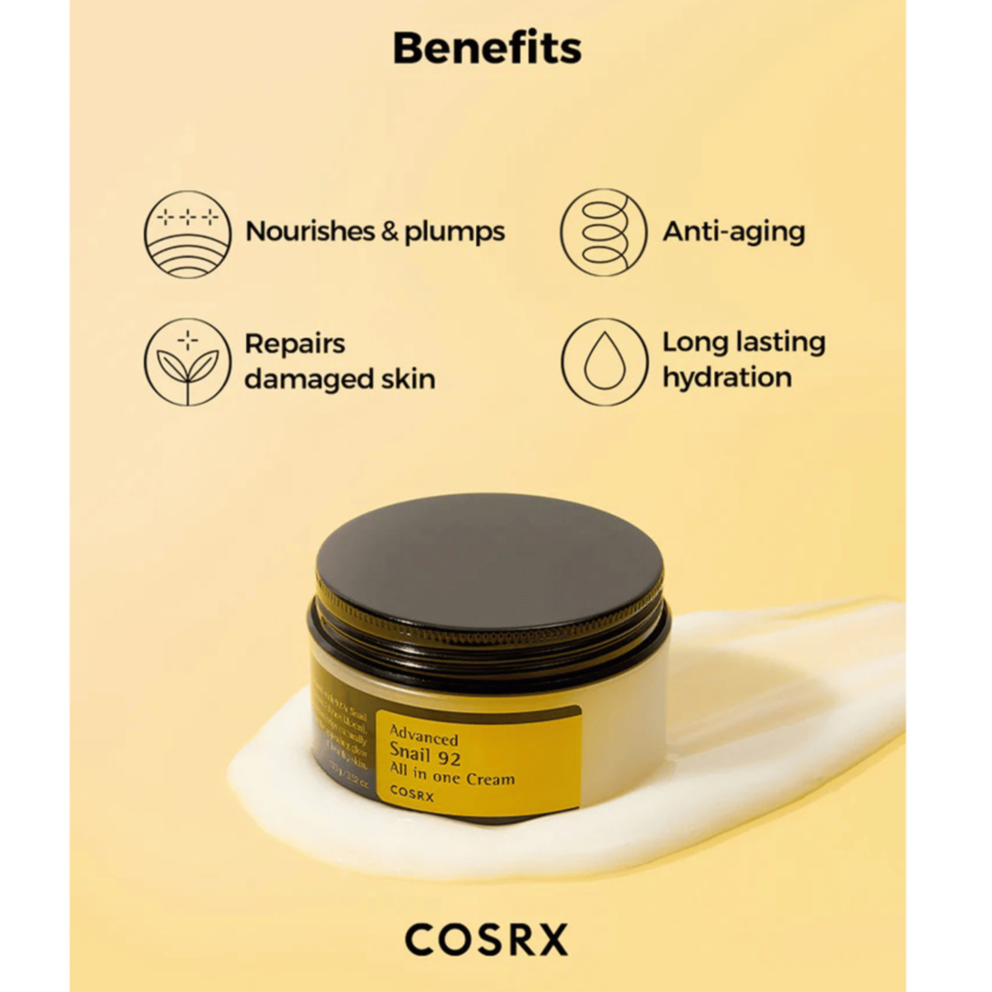 COSRX Advanced Snail 92 All in one Cream 100g - cosmadic